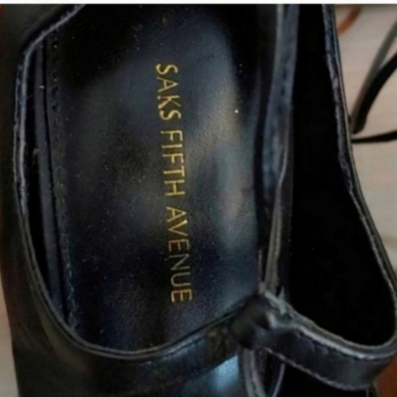 SAKS FIFTH AVENUE Cassidy Too Black High Heels Size 9 - Picture 8 of 11